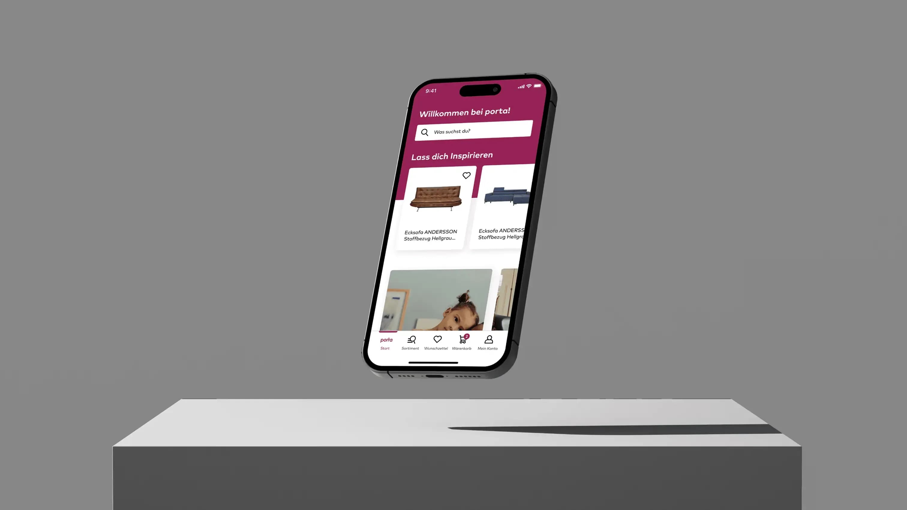 Porta App – Das Schönste am Einrichten? Mobiles Möbel-Shopping.