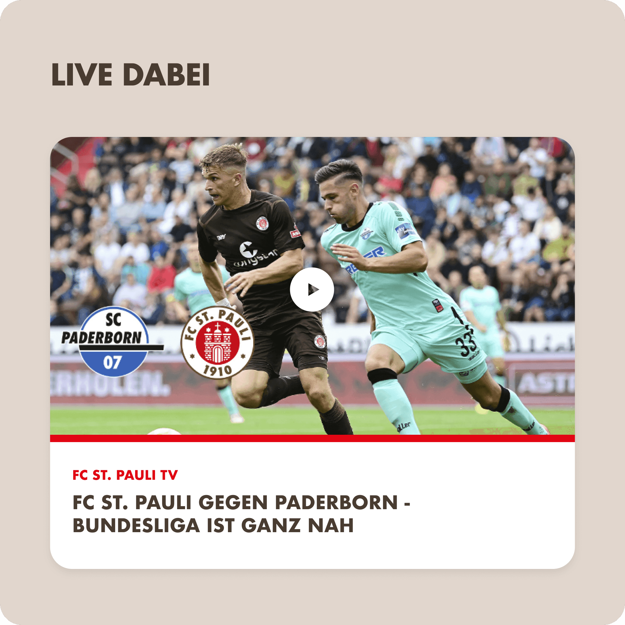 FC St. Pauli – Projekteindruck