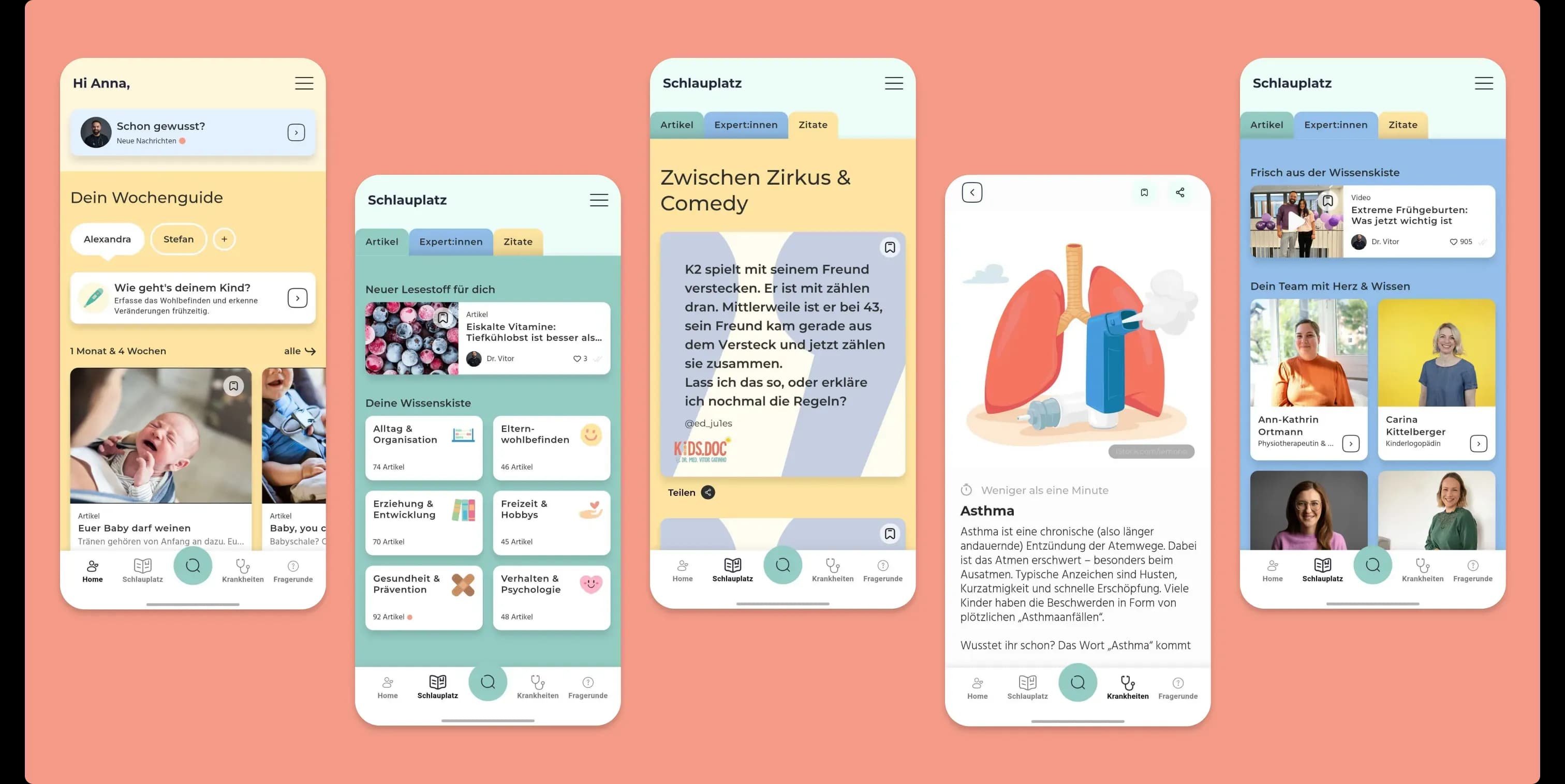 KidsDoc-App – Intro-Ansicht