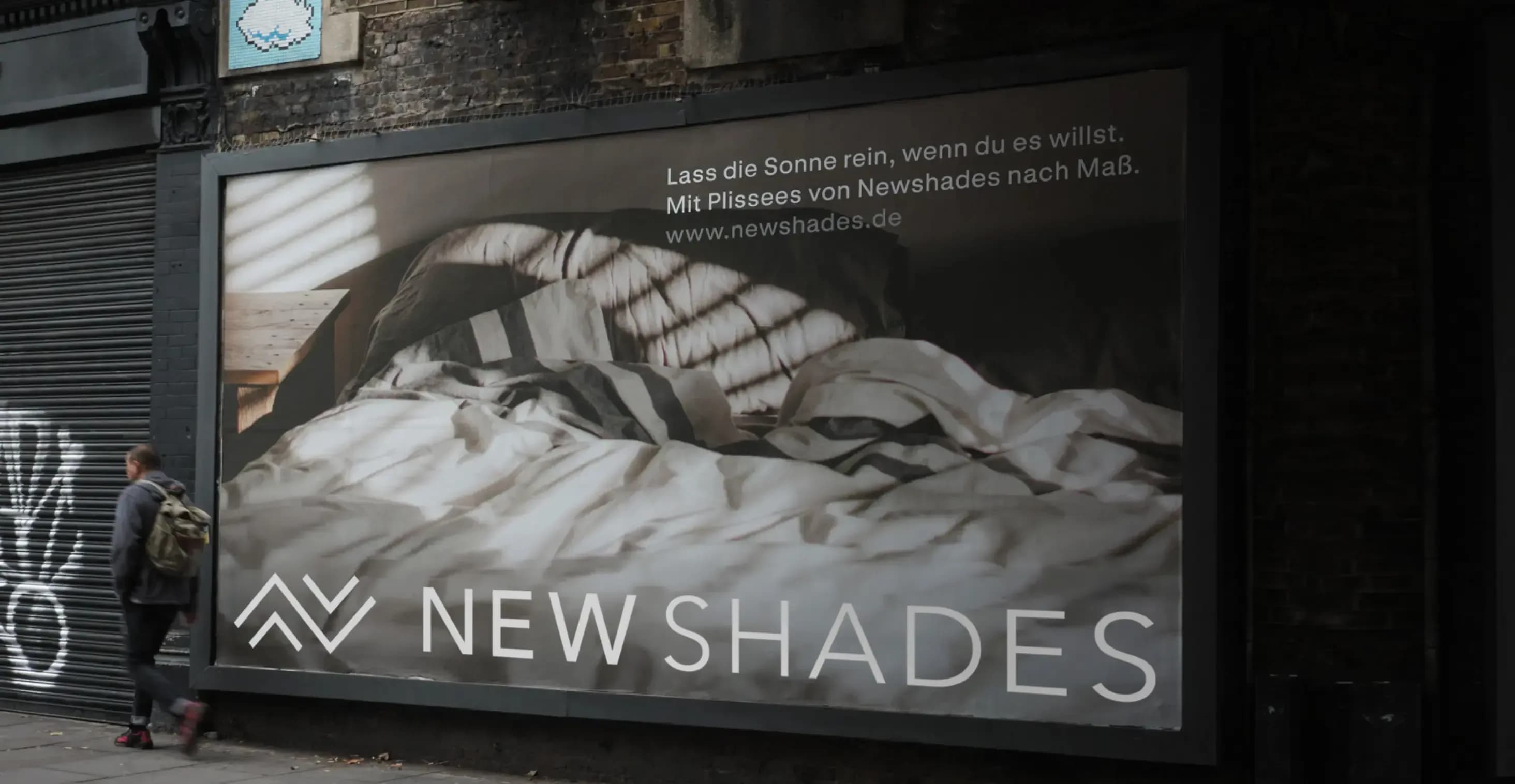 Newshades – Werbeanzeige