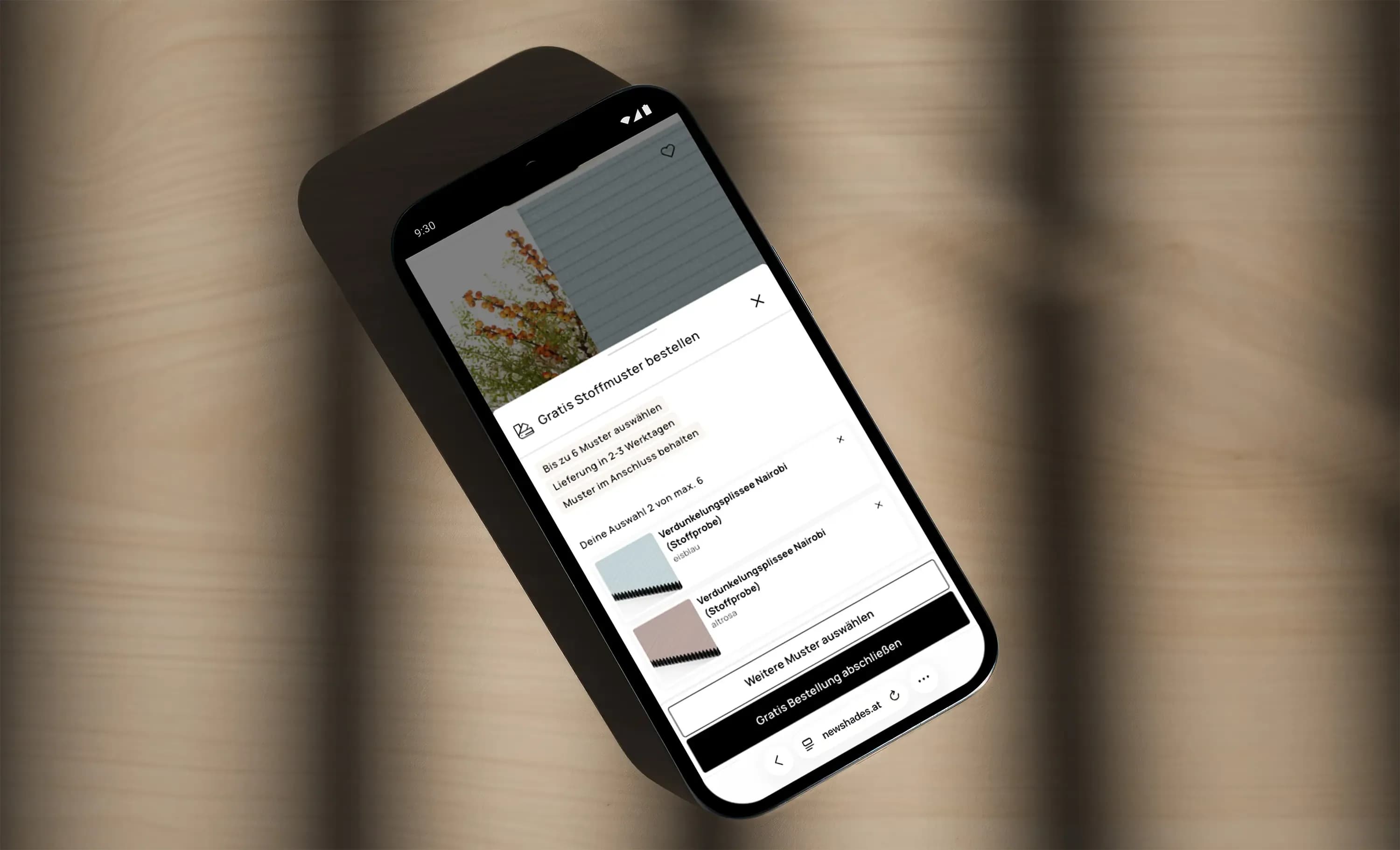 Newshades – Produktproben